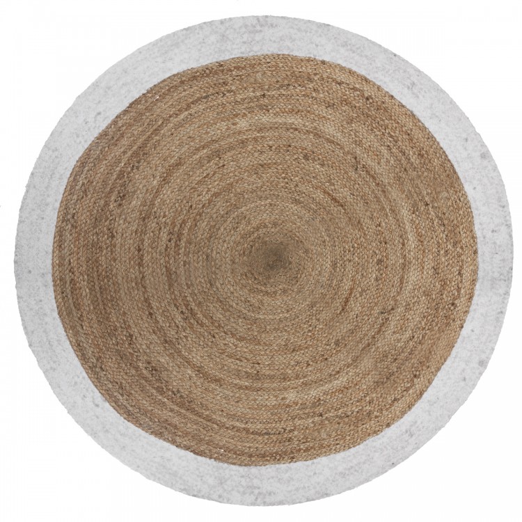 Tapis rond en jute D120 - 2 coloris