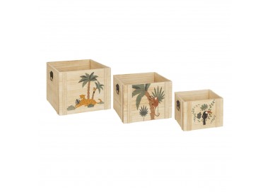 Set de 3 cagettes "Jungle" - My Kozy Shop