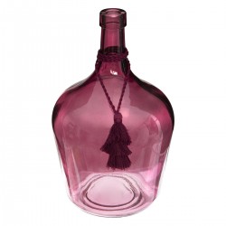Vase Dame Jeanne en verre recyclé H30cm Rose - My Kozy Shop