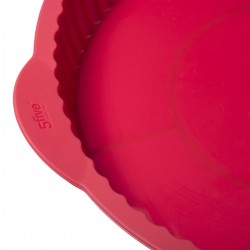 Moule à cannelés Ø3,5x3,5cm silicone rouge 17,5x30cm - RETIF