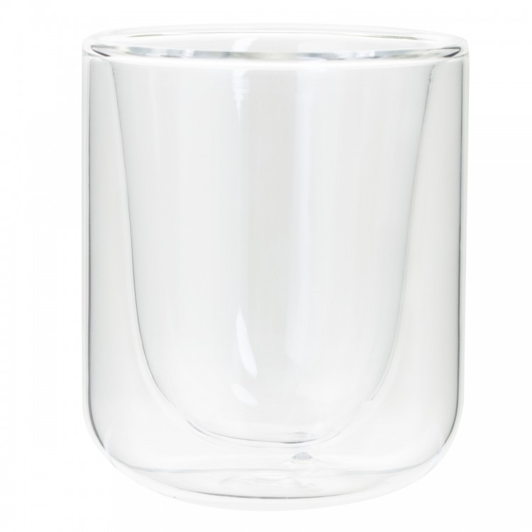 Tasse en verre double paroi avec cuillère 150ml / 250ml résistant à la  chaleur Double couche Tasses transparentes durables
